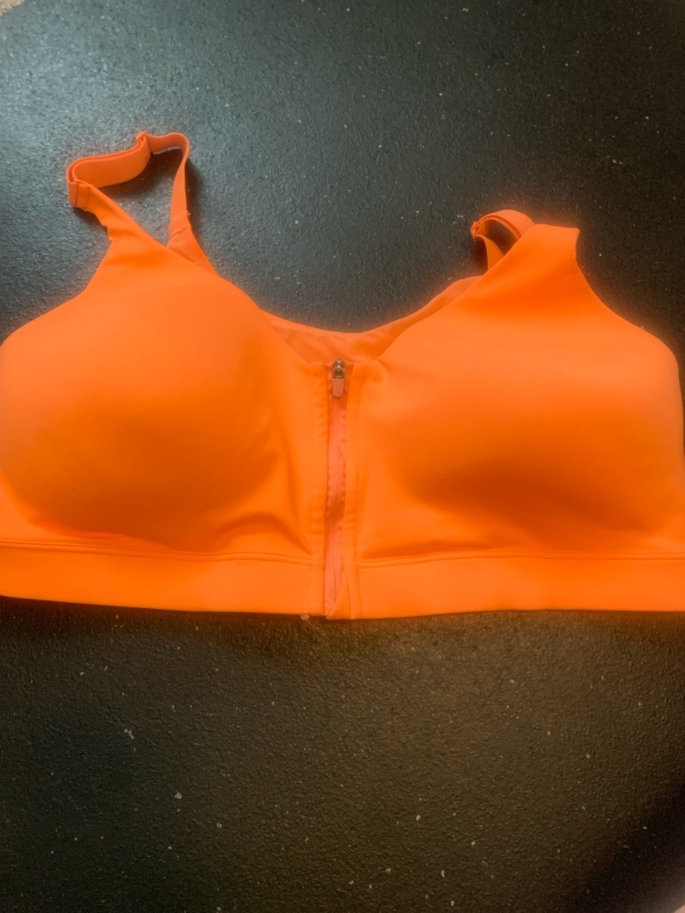 Old Navy Active Neon Orange Front-Zip sports bra - 38D